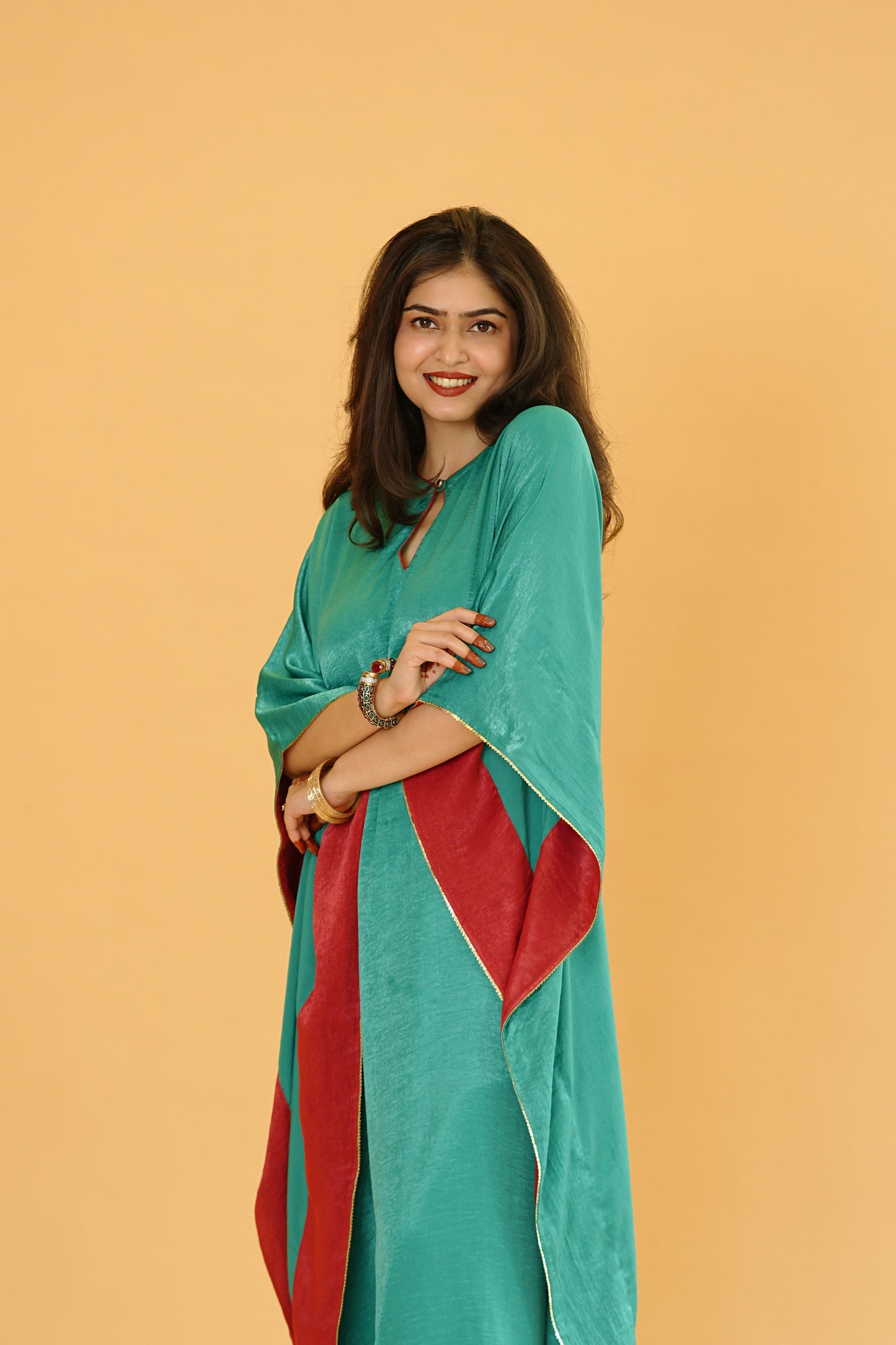 Noor Kaftan Set - Green