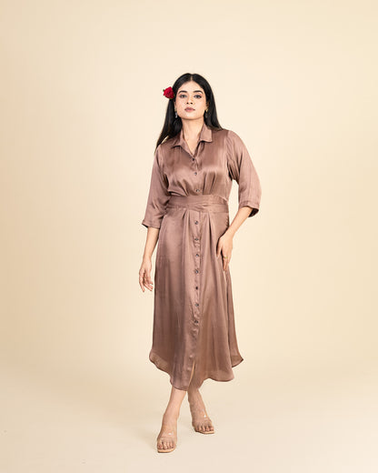 Simone Dress- Chocolate