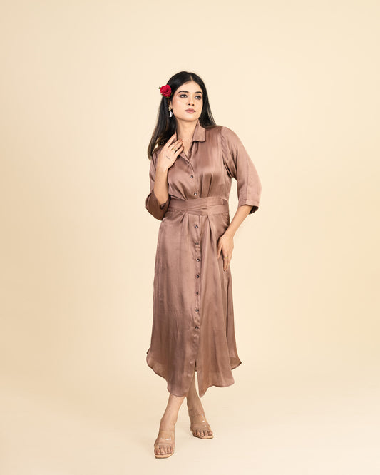 Simone Dress- Chocolate