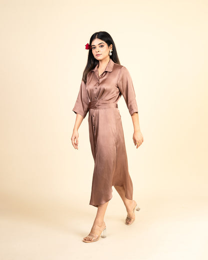 Simone Dress- Chocolate