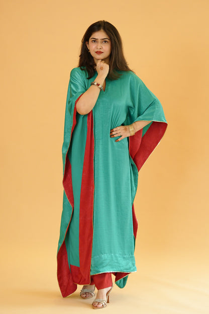 Noor Kaftan Set - Green