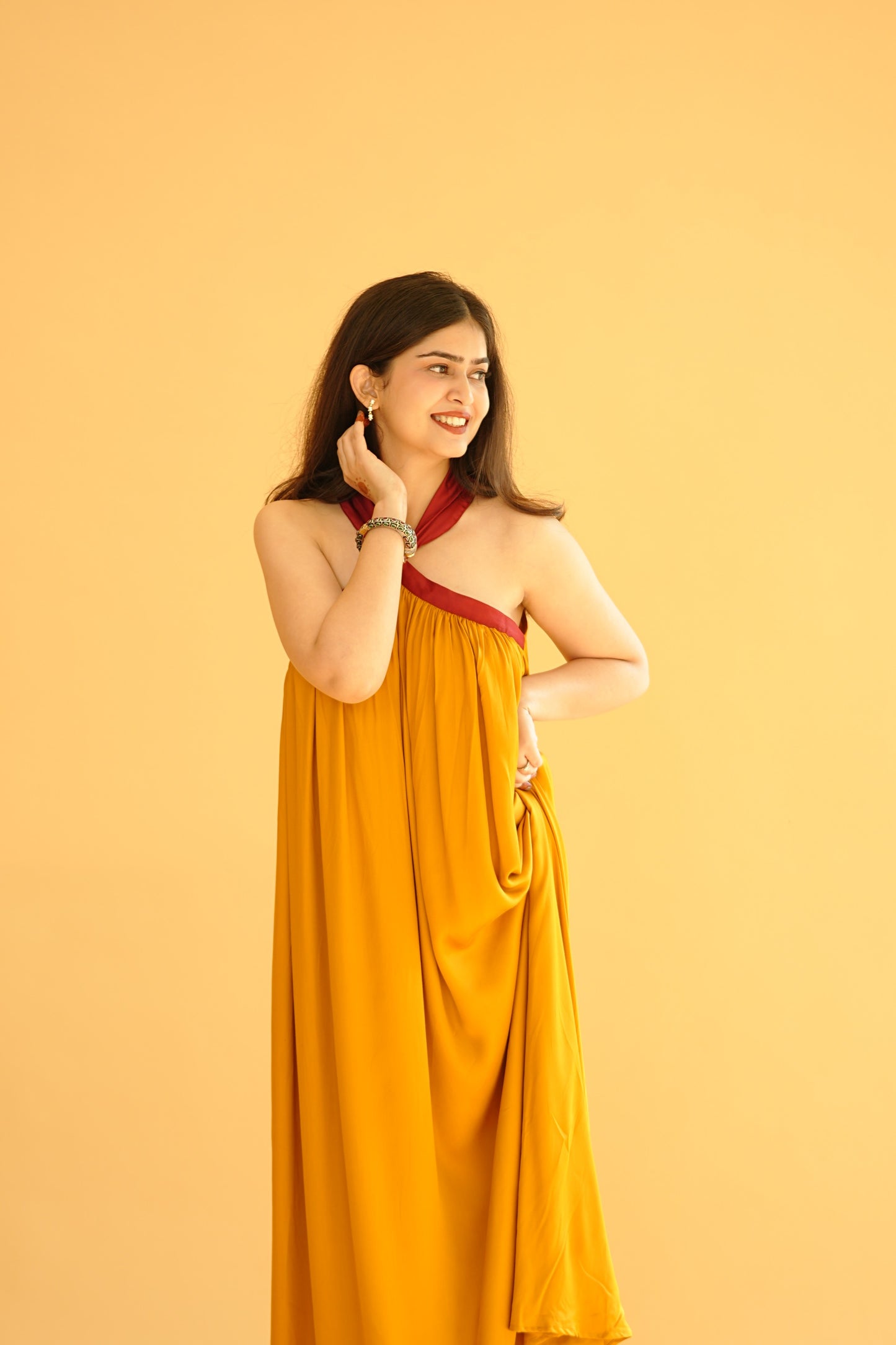 Cheri Dress - Mustard