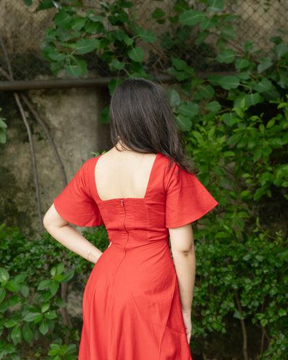 Nora Dress- Red