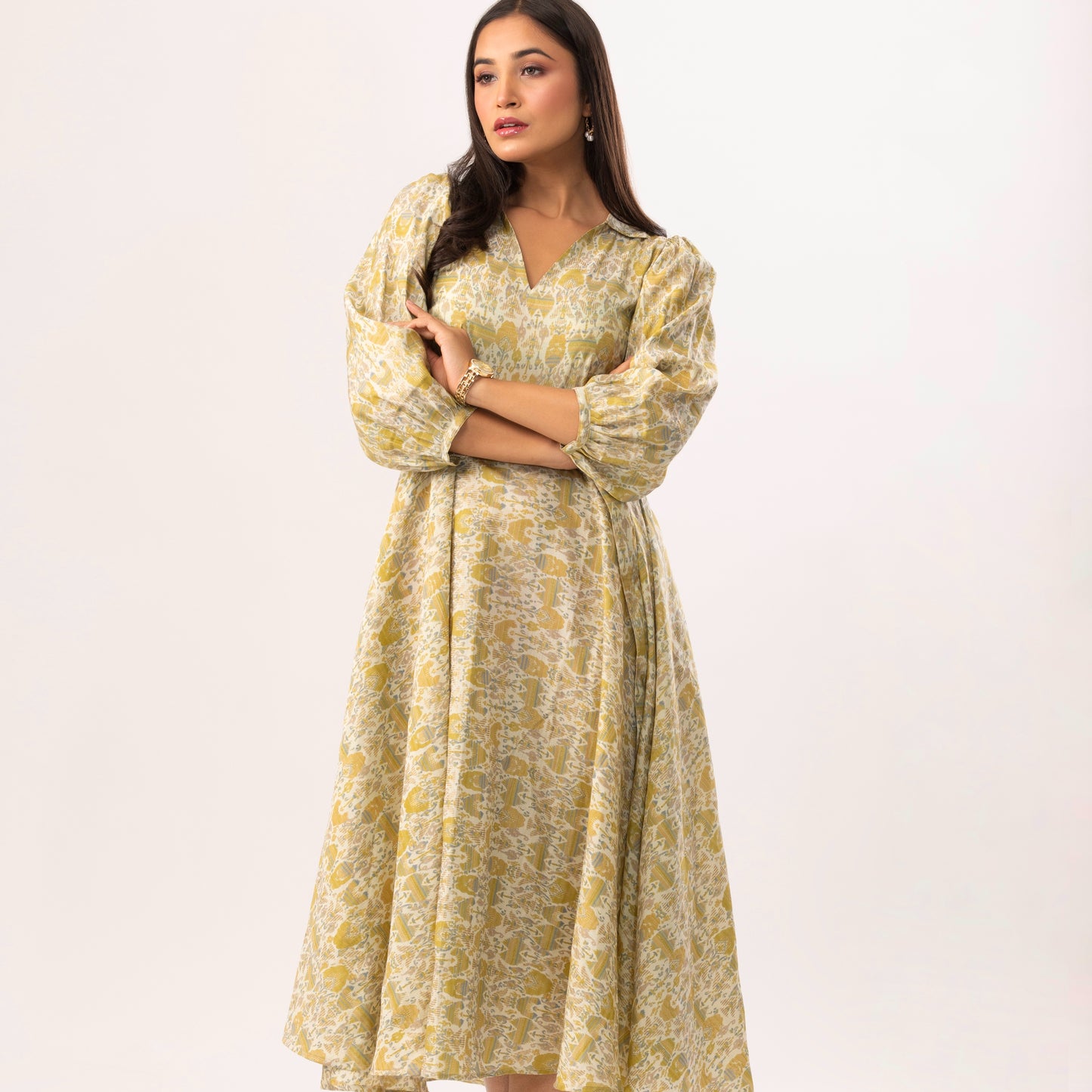 Selene Chanderi Dress