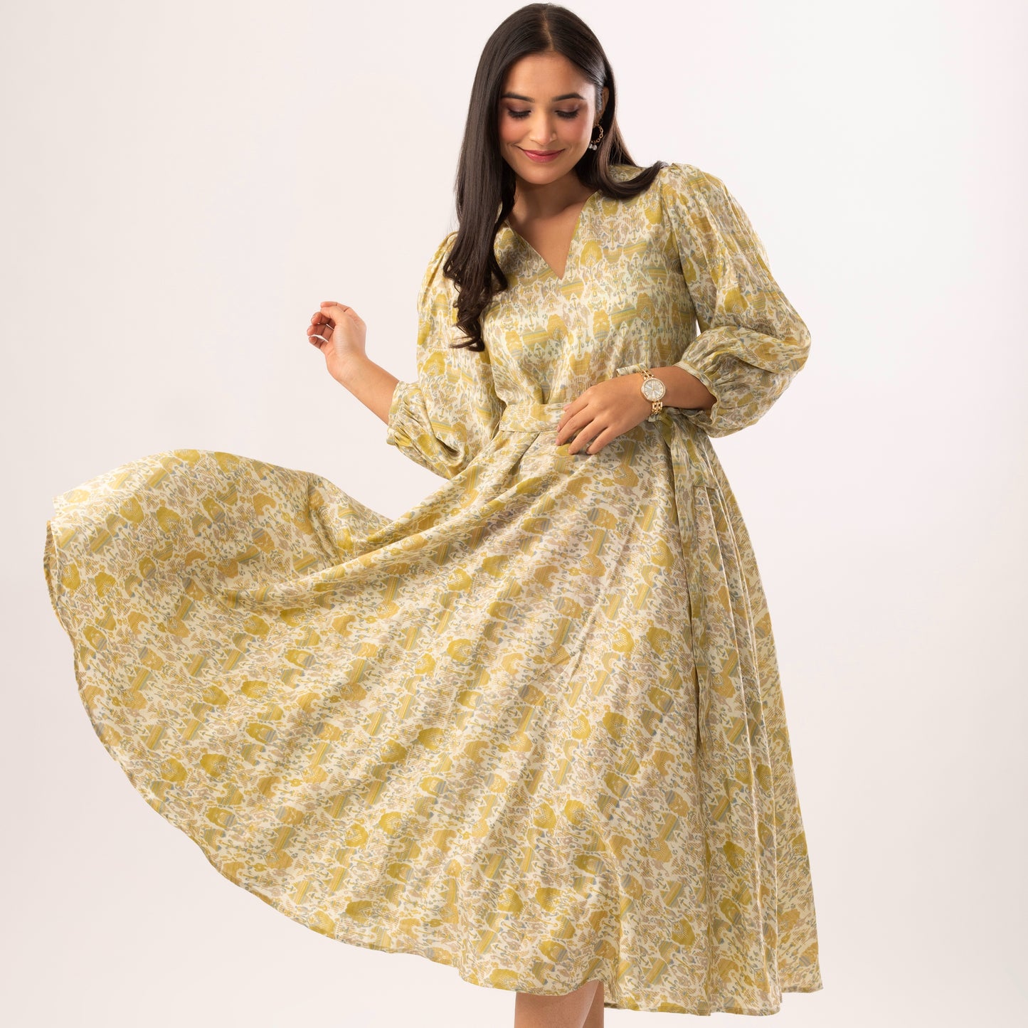 Selene Chanderi Dress