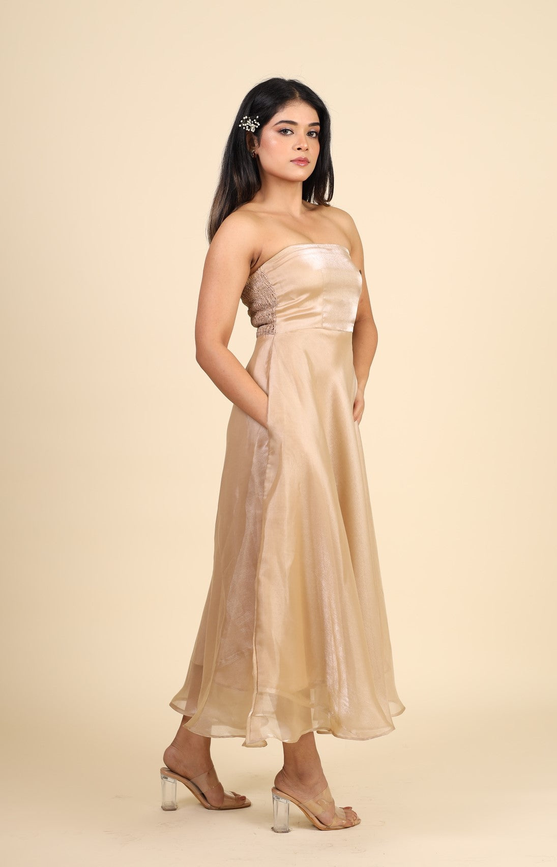 Olivia Dress - Champagne